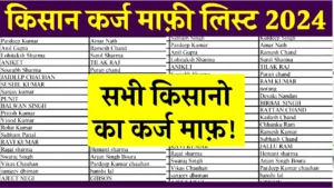 KCC वाले किसानों का कर्ज माफ, यहां से लिस्ट में नाम चेक करें : Kisan Karj Mafi List 2024
